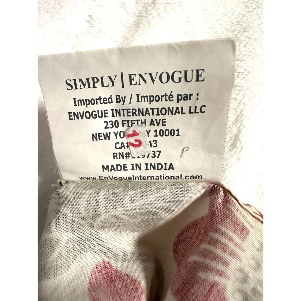 Simply Envogue‎ Red Floral & Polka Dot Apron Lace Trim Cottagecore Grannycore